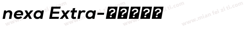 nexa Extra字体转换